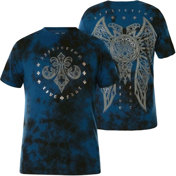 Affliction Other - Affliction Royal Purity Tie Dye Live Fast T-Shirt EUC Size Small
